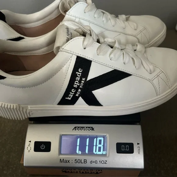 Kate Spade-K As In Kate Court Sneakers US 10B
EUR40.5 Black & White leather logo - Picture 15 of 15
